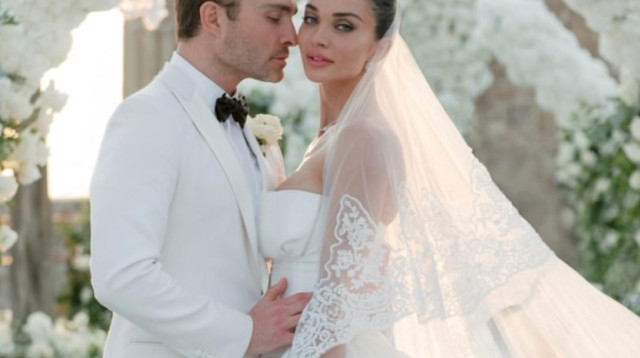 החתונה של אד וסטוויק ואמי גקסון  (צילום: יח"צ)