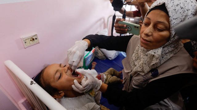 חיסון נגד פוליו, רצועת עזה, חרבות ברזל (צילום: רויטרס)