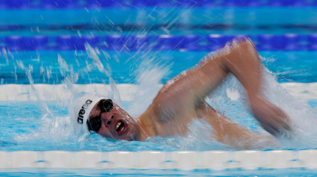 עמי דדאון שחיין ישראלי פראלימפי, פריז 2024 (צילום: רויטרס)