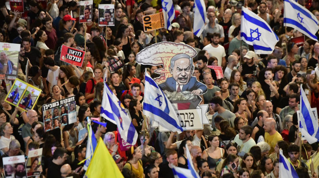 הפגנה לשחרור החטופים (צילום: אבשלום ששוני)