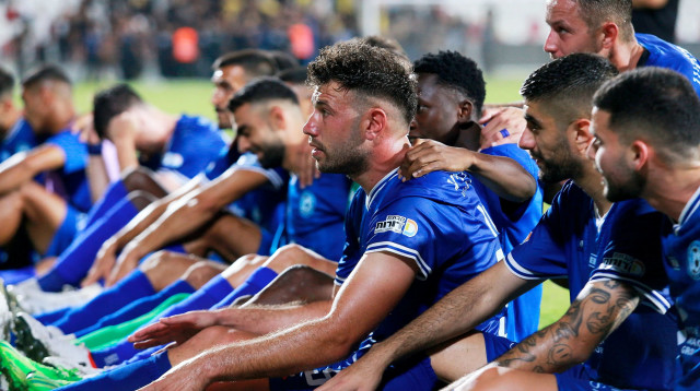 שחקני עירוני טבריה חוגגים (צילום: קובי אליהו)