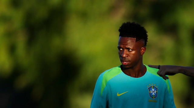 וינסיוס באימון נבחרת ברזיל (צילום: GettyImages, Buda Mendes)