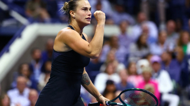 הטניסאית הבלארוסית ארינה סבאלנקה (צילום: רויטרס)