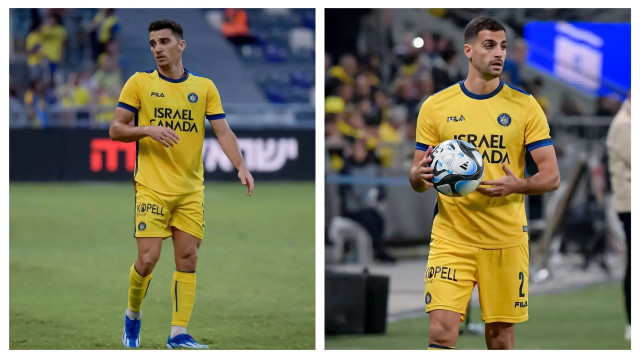 דן ביטון לצד אבישי כהן, מכבי תל אביב (צילום: עיבוד תמונה, אילוסטרציה)