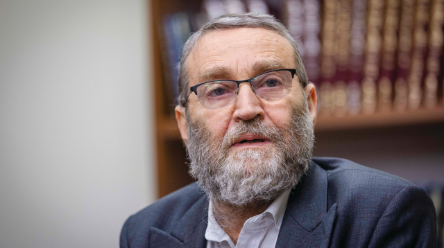 משה גפני מיהדות התורה (צילום: אוליביה פיטוסי, פלאש 90)