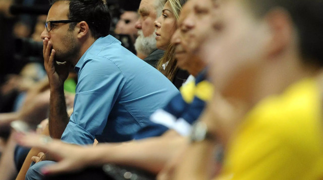 דני פדרמן מבעלי מכבי תל אביב (צילום: ברני ארדוב)