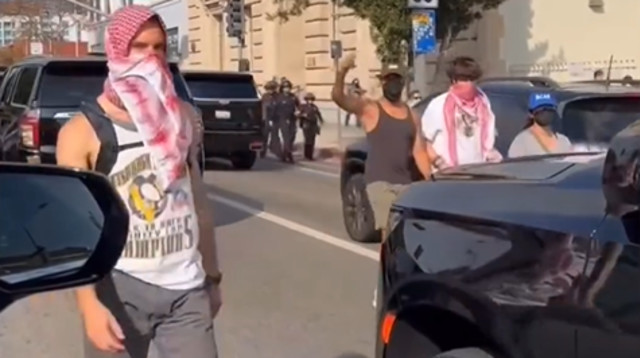 המחאות נגד ישראל באמי (צילום: צילום מסך מתוך האינסטגרם)