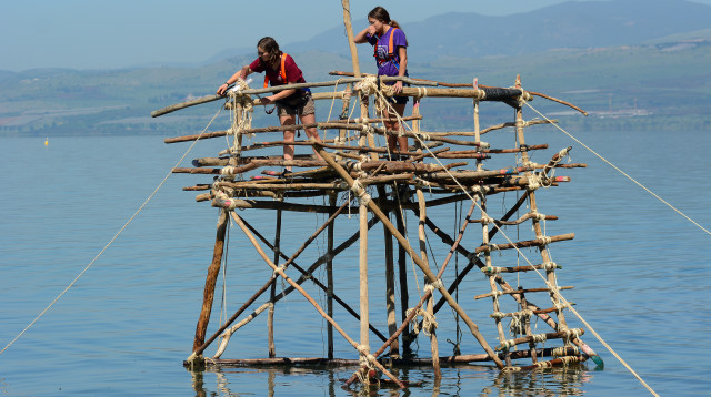 פעילות רפסודייה של תנועת הצופים (צילום: מיכאל גלעדי, פלאש 90)