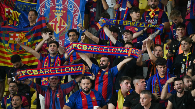 אוהדי ברצלונה (צילום: GettyImages)