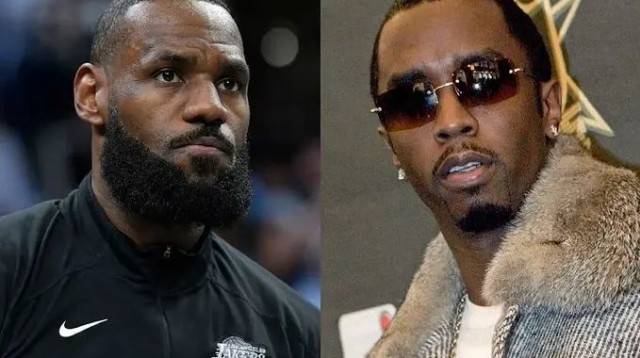 לברון ג'יימס לצד שון דידי קומבס (צילום: רויטרס, אילוסטרציה)