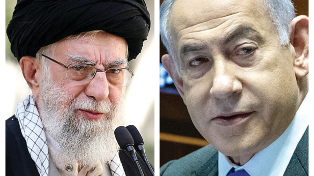 בנימין נתניהו, עלי חמינאי (צילום: יונתן זינדל, פלאש 90)