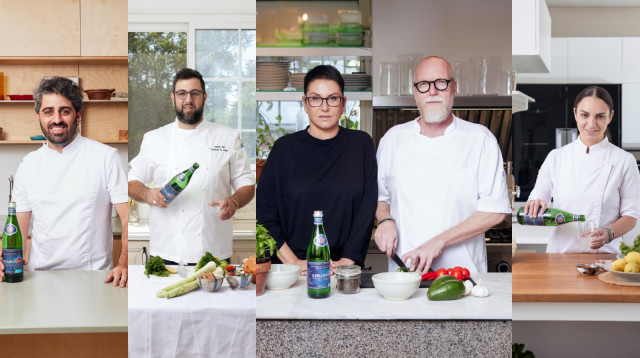 השפים המשתתפים בארוחות 125 שנה לסן פלגרינו  (צילום: שוקה כהן)