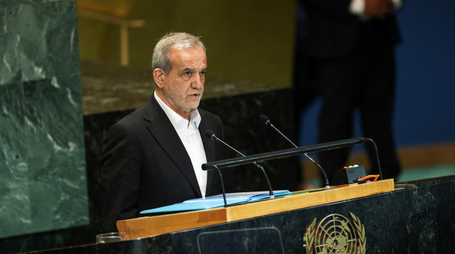 נשיא איראן מסעוד פזשכיאן (צילום: REUTERS/Caitlin Ochs)