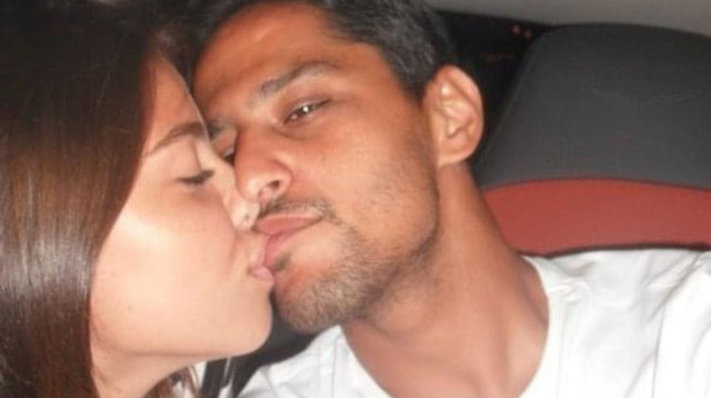 האוהבים הצעירים. ברק יצחקי ואשתו ספיר אי שם בתחילת הקשר (צילום: מסך אינסטגרם)