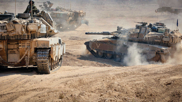 כוח צה''ל סמוך לגבול עזה (צילום: אורן כהן, פלאש 90)