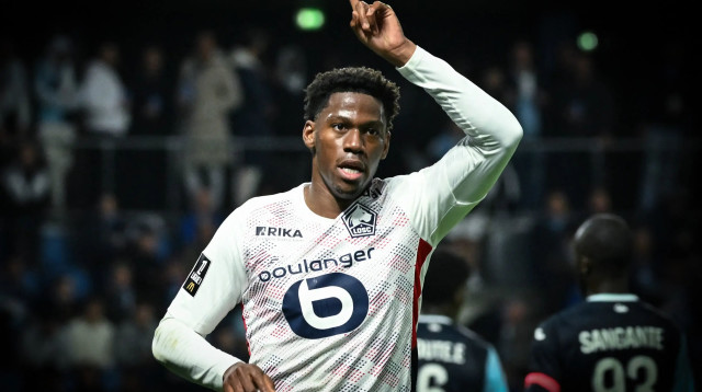 ג'ונתן דייויד שחקן ליל חוגג שער (צילום: GettyImages, LOU BENOIST/AFP)