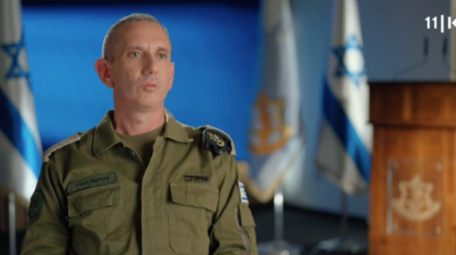 דובר צה"ל  תא"ל דניאל הגרי (צילום: באדיבות כאן 11)