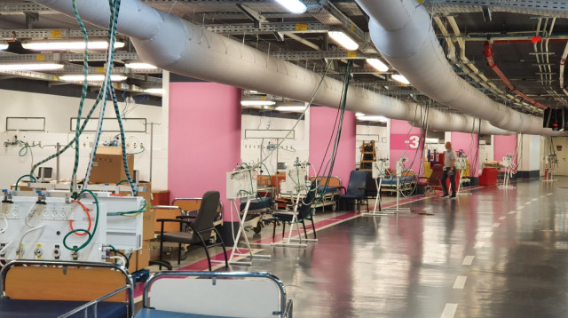 בית החולים התת קרקעי. חוזרים מעלה  (צילום: רמב"ם)