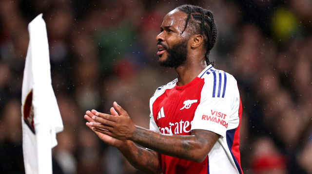 ראחים סטרלינג שחקן ארסנל (צילום: GettyImages, Ryan Pierse)