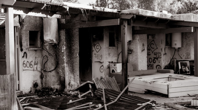 כפר עזה לאחר טבח השבעה באוקטובר (צילום: אמנון ארד)