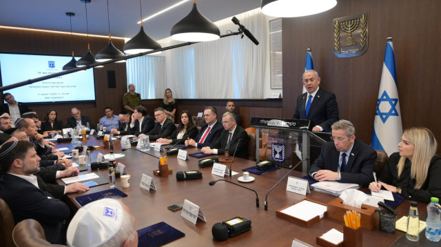 ישיבת הממשלה ביום השנה לשבעה באוקטובר (צילום: לשכת ראש הממשלה)