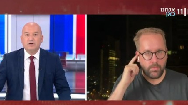 כתב הבילד שנעצר, פול רונצהיימר מתראיין למואב ורדי בכאן 11 (צילום: צילום מסך רשת X)