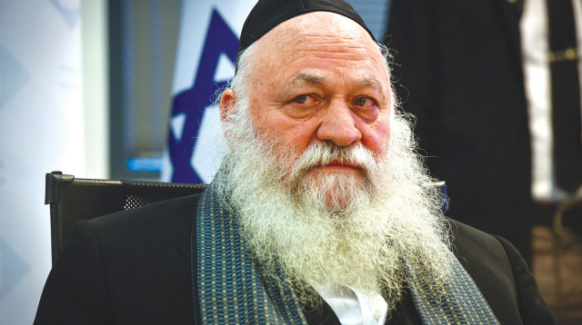 שר השיכון והבינוי, יצחק גולדקנופף (צילום: אבשלום ששוני)