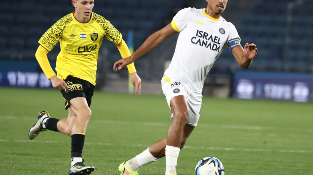 דור פרץ, מכבי תל אביב, מול עדי יונה, בית"ר ירושלים (צילום: דני מרון)