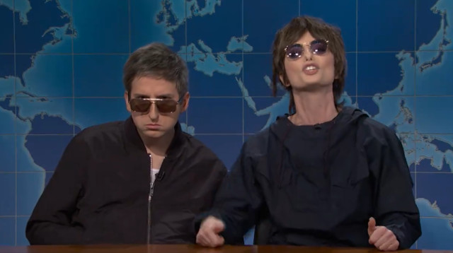 סאטרדיי נייט לייב מחקים את אואזיס (צילום: רשתות חברתיות, שימוש לפי סעיף 27 א')