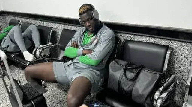 שחקני נבחרת ניגריה בלוב (צילום: תיעוד ברשתות חברתיות לפי סעיף 27 א' לחוק זכויות יו)