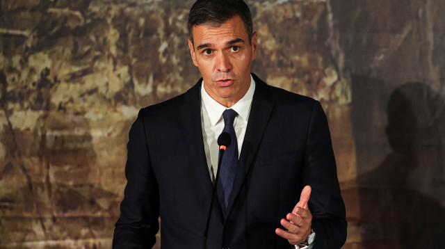 פדרו סנצ'ס בפסגה הים תיכונית-אירופית בקפריסין, אוקטובר 2024 (צילום: רויטרס)