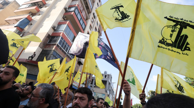 חיזבאללה בביירות (צילום: רויטרס)