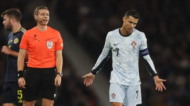 לא פשוט לכריסטיאנו רונאלדו בגלאזגו (צילום: רויטרס)