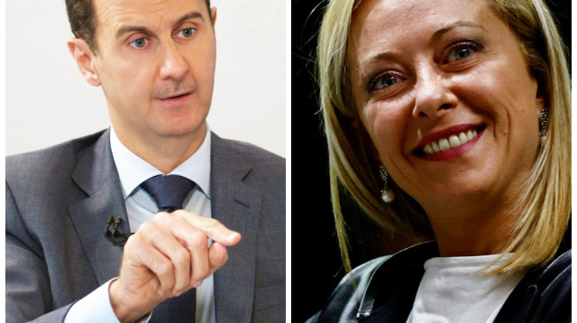 ג'ורג'יה מלוני, בשאר אסד (צילום: רויטרס)