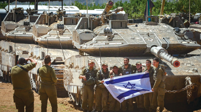 שטח כינוס סמוך לעזה (צילום: פלאש 90)