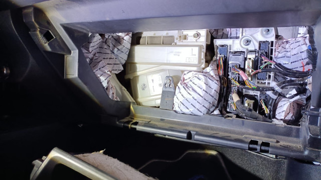 הסמים שנתפסו במעבר בגין (צילום: רשות המיסים)