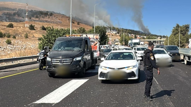 מטח לאזור צפת (צילום: דוברות המשטרה)