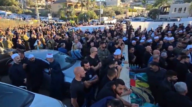 הלוויתו של אחסן דקסה (צילום: שקד שדה)