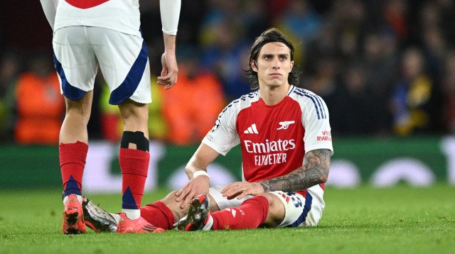 ריקרדו קלאפיורי שחקן ארסנל פצוע (צילום: GettyImages, Justin Setterfield)