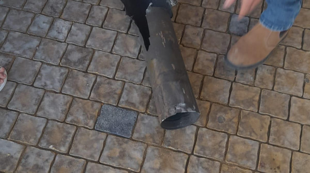 שברי מיירט בנהריה (צילום: שימוש לפי סעיף 27א')