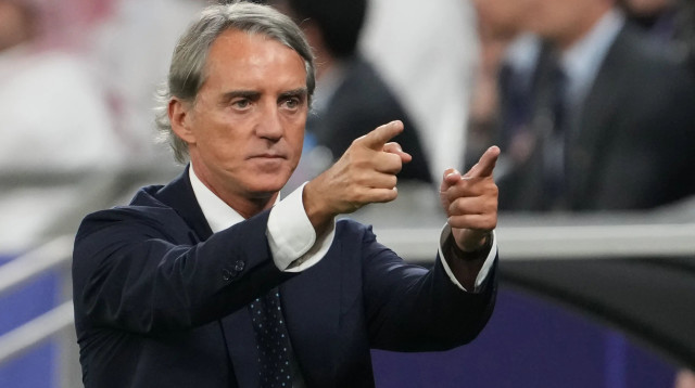 מאמנה המפוטר של נבחרת ערב הסעודית, רוברטו מאנצ'יני (צילום: GettyImages, Masashi Hara)