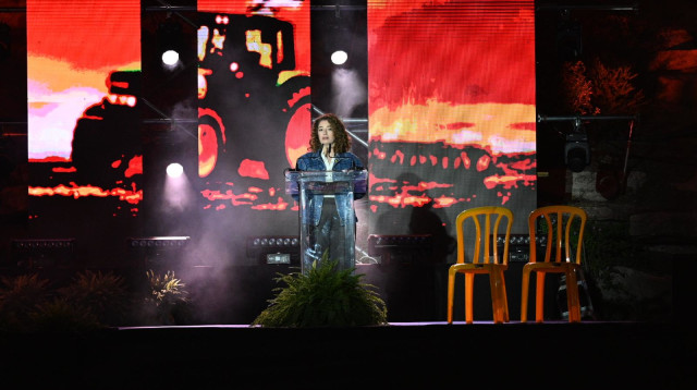 מתוך עצרת הזיכרון ביד מרדכי  (צילום: באדיבות יד מרדכי)