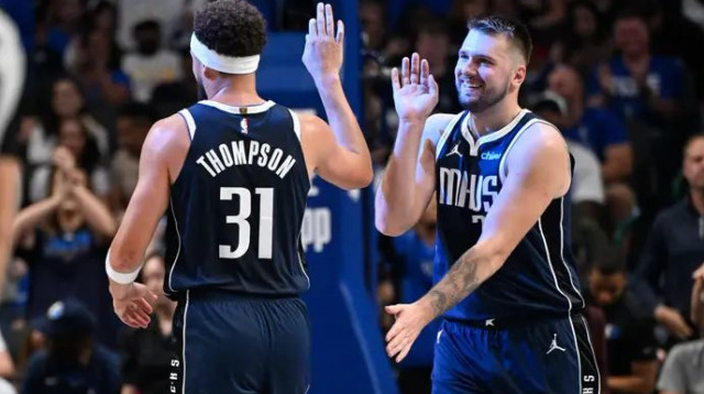 זה התחבר מהר. דונצ'יץ' ותומפסון (צילום: רויטרס)