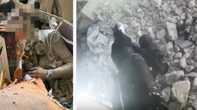 תיעוד רגעי החיסול של סינוואר ממצלמות הלוחמים (צילום: דובר צה"ל)