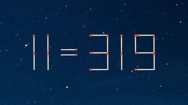 הזיזו שני גפרורים כדי לפתור את התרגיל הזה (צילום: Adobe stock)