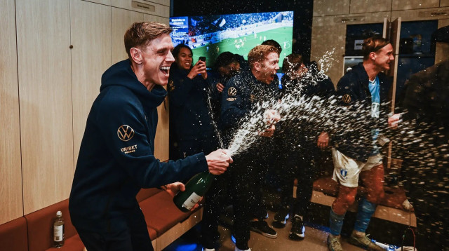 מאלמו חוגגת אליפות (צילום: אתר רשמי, מאלמו)