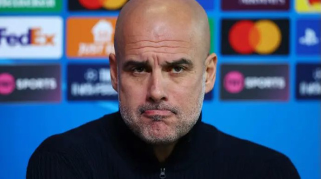 "לפעמים צריך לכבד את המועדונים". פפ גווארדיולה במסיבת העיתונאים (צילום: רויטרס)