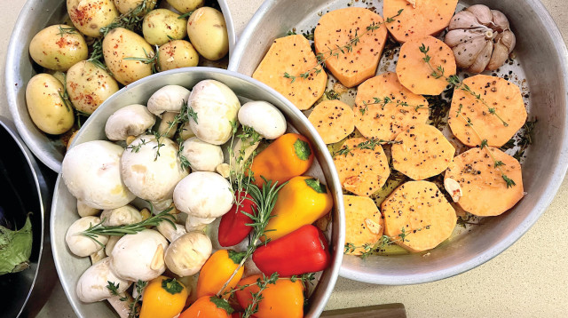 ירקות מתובלים (צילום: פסקל פרץ-רובין)