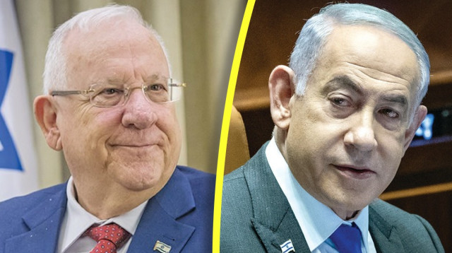 ראש הממשלה בנימין נתניהו , נשיא המדינה לשעבר רובי ריבלין  (צילום: יונתן זינדל, פלאש 90)