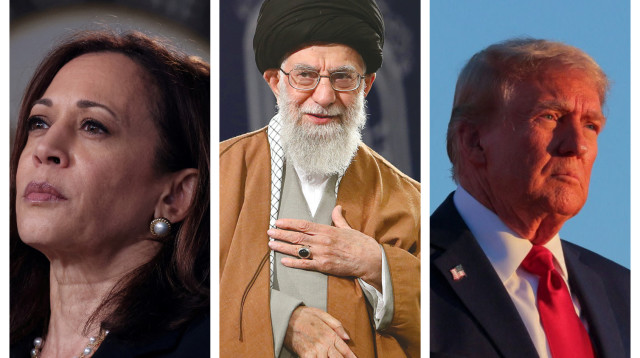 דונלד טראמפ, עלי חמינאי, קמלה האריס (צילום: רויטרס)